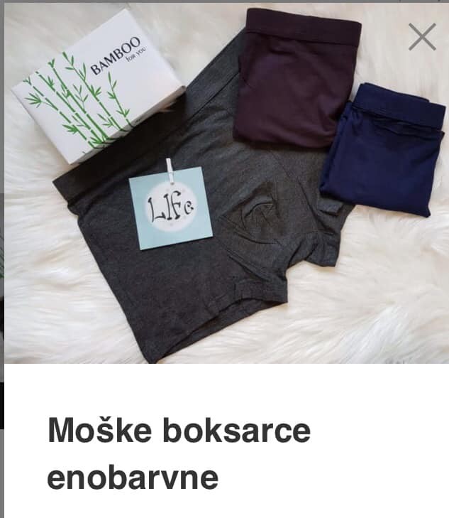 moške boksarce- bambus