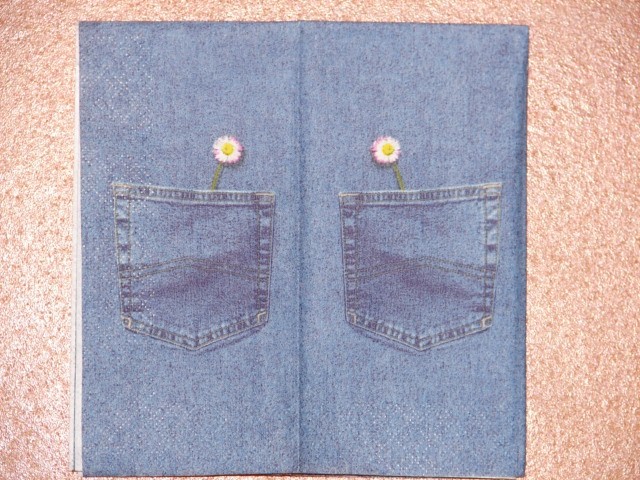 št. 19 - robček jeans  (8 kos)