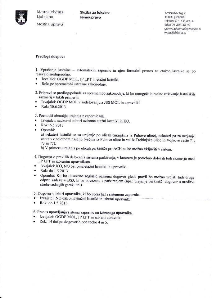 Parkirišča - foto povečava