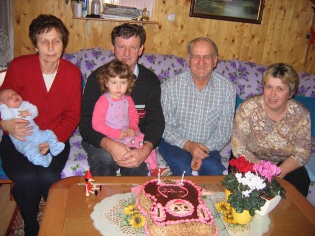 Grandparents at Katja's 2nd B-day cake