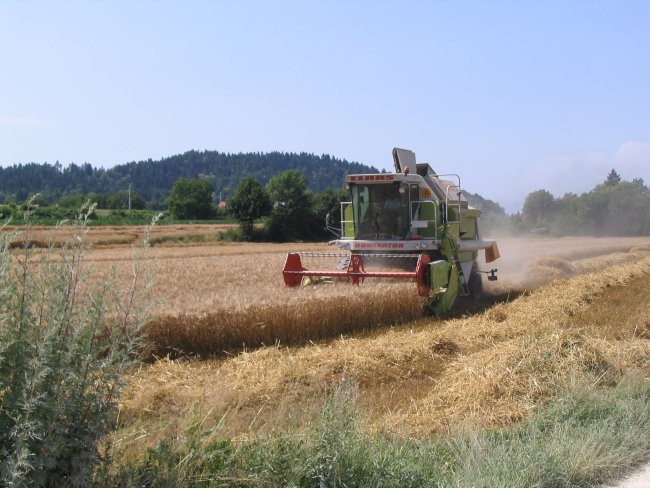 Žetev in spravilo slame - foto povečava