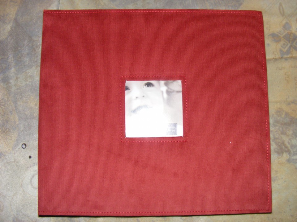 Scrapbook album 12x12 inčev, žamet, slika v okvirju se lahko menja.