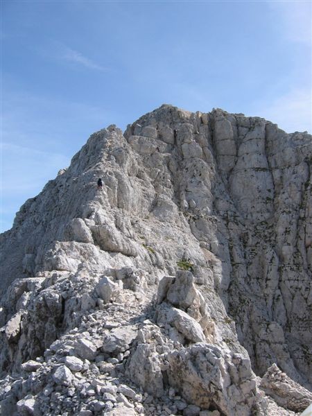 Na vrhu ozebnika, pogled proti vrhu Montaža