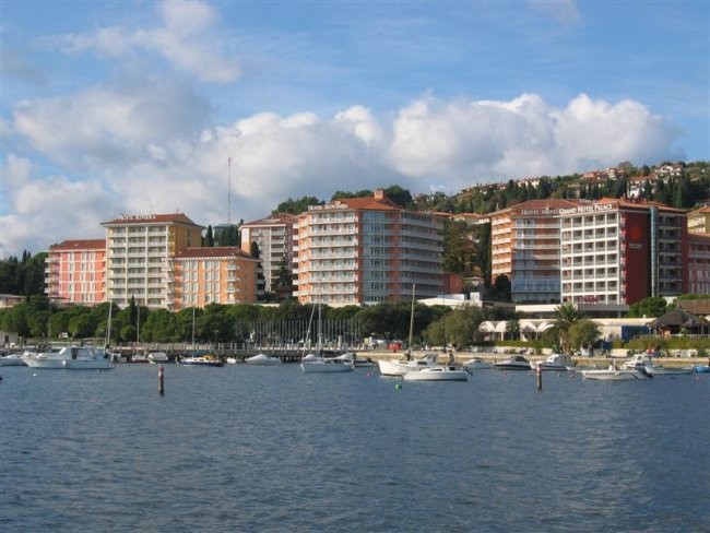 Pogled na hotele v Portorožu