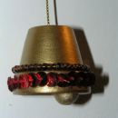 Zvonček iz mini cvetličnih lončkov in stiroporne kroglice