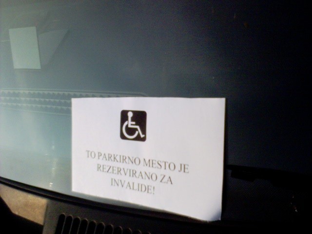 "Parkirni" invalidi - foto