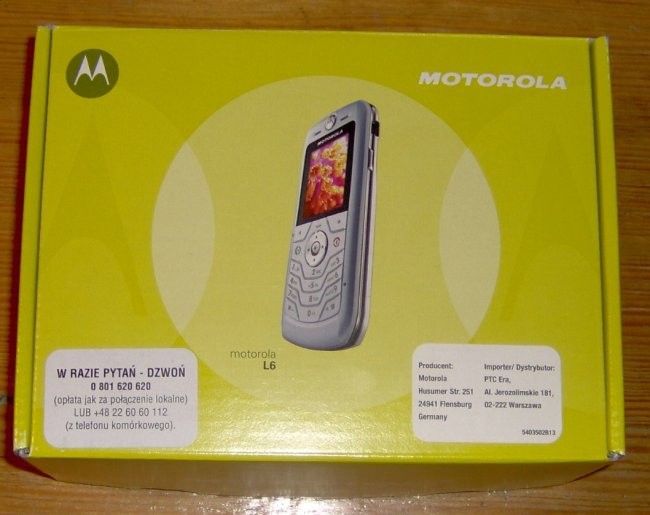 Motorola L6 - foto povečava