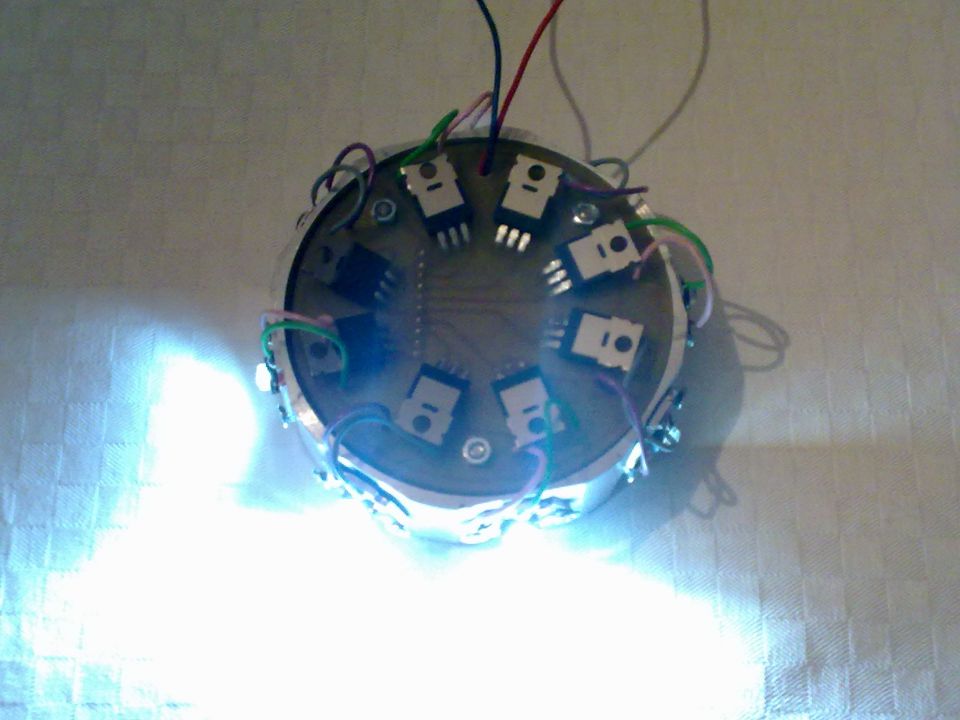 rotacijska z belimi POWER LED 1W