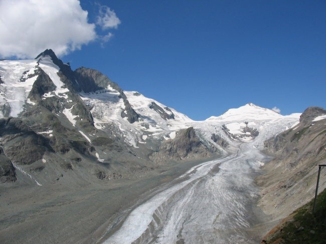 Ledenik Pasterza, Grossglockner na levi
