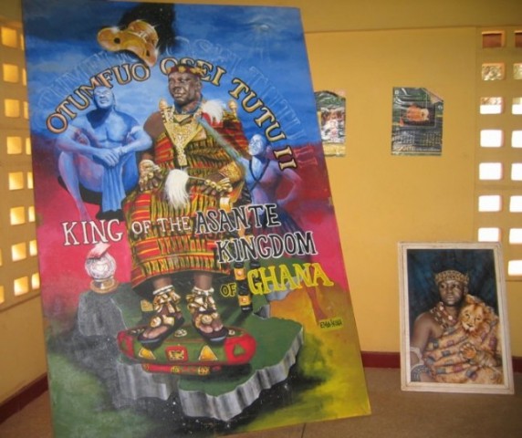 Slika kralja ashantijev... enega izmed plemen v gani