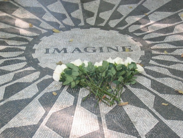 Strawberry Fields Memorial in Central Park, New York City