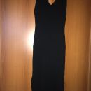 črna elastična obleka z razcepoma na straneh, nova, velikost uni oz. M-L, 13€