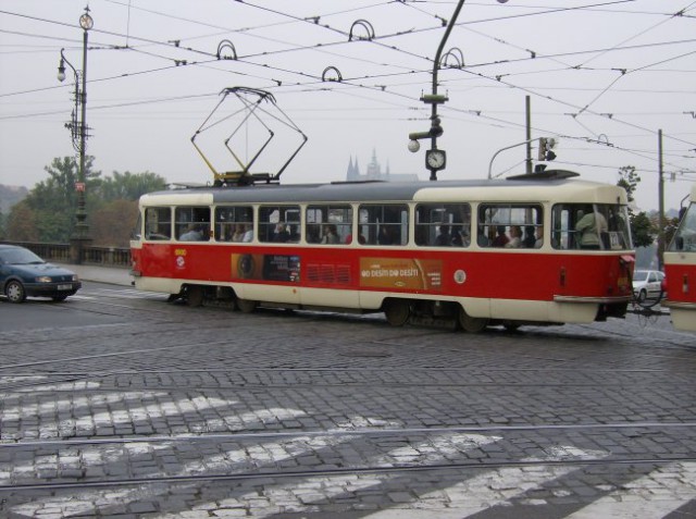 Praški tramvaj..moje najpogostejše prevozno sredstvo
