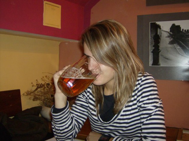 Cimra Laura in češko pivo :)