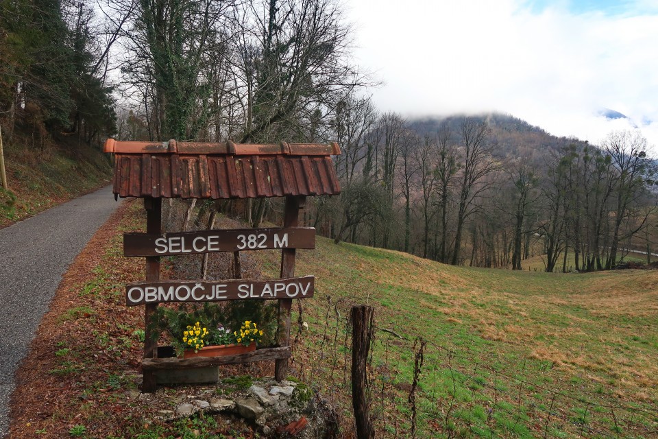 Gregorčičev slap in slap Brinta 25.2.2024 - foto povečava