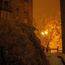 Ljubljana/Tivoli v snegu , 1h ponoči