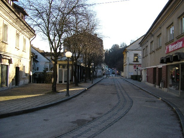 Krško center - staro mestno jedro.