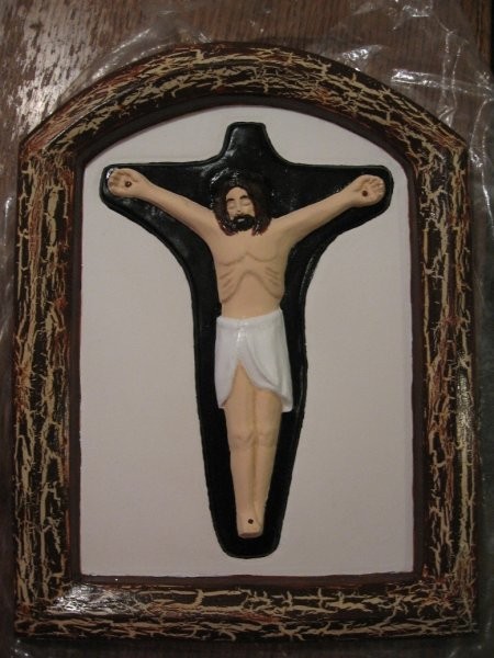 Gips odlitek slika Jezus na križu - foto