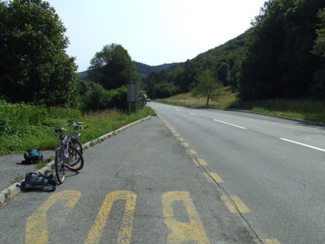That's the place where tire got busted...2km ahead from Senožeče