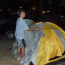 Tadej and the tent