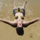 ...on a sand beach...