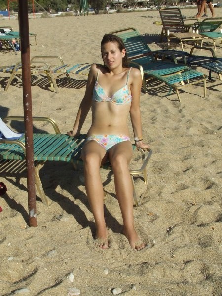 Teja at the beach
