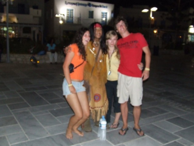 Muci, indian guy, Viki and me