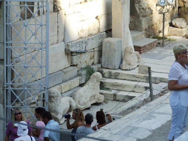 in front of acropolis