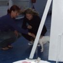 Eli and Anča with the dog of which name i can't remember