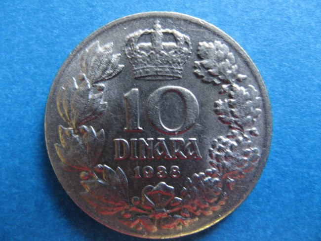 10 Dinara 1938 - front