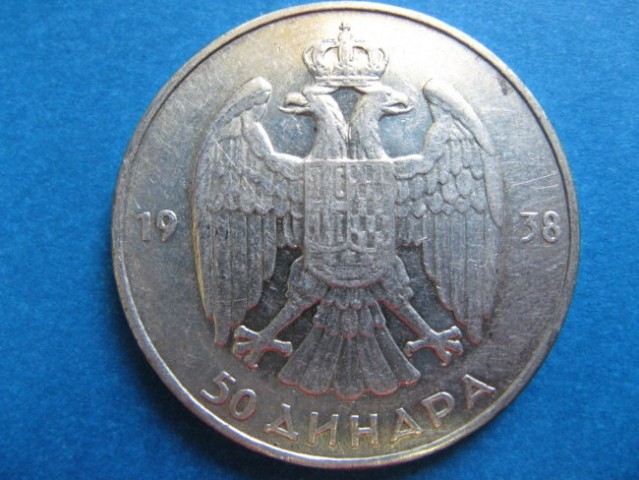 50 Dinara 1938 - front