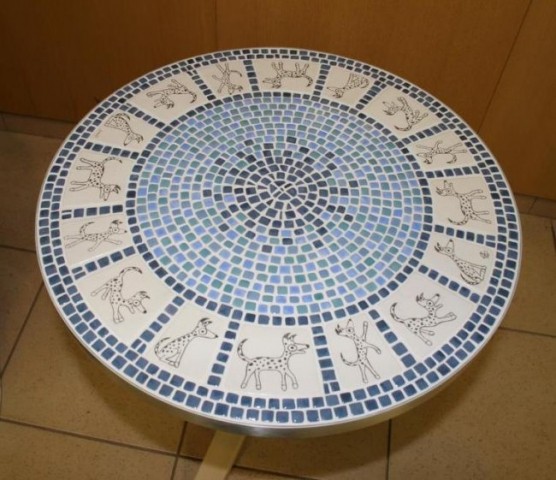 Klubska mizica - mozaik